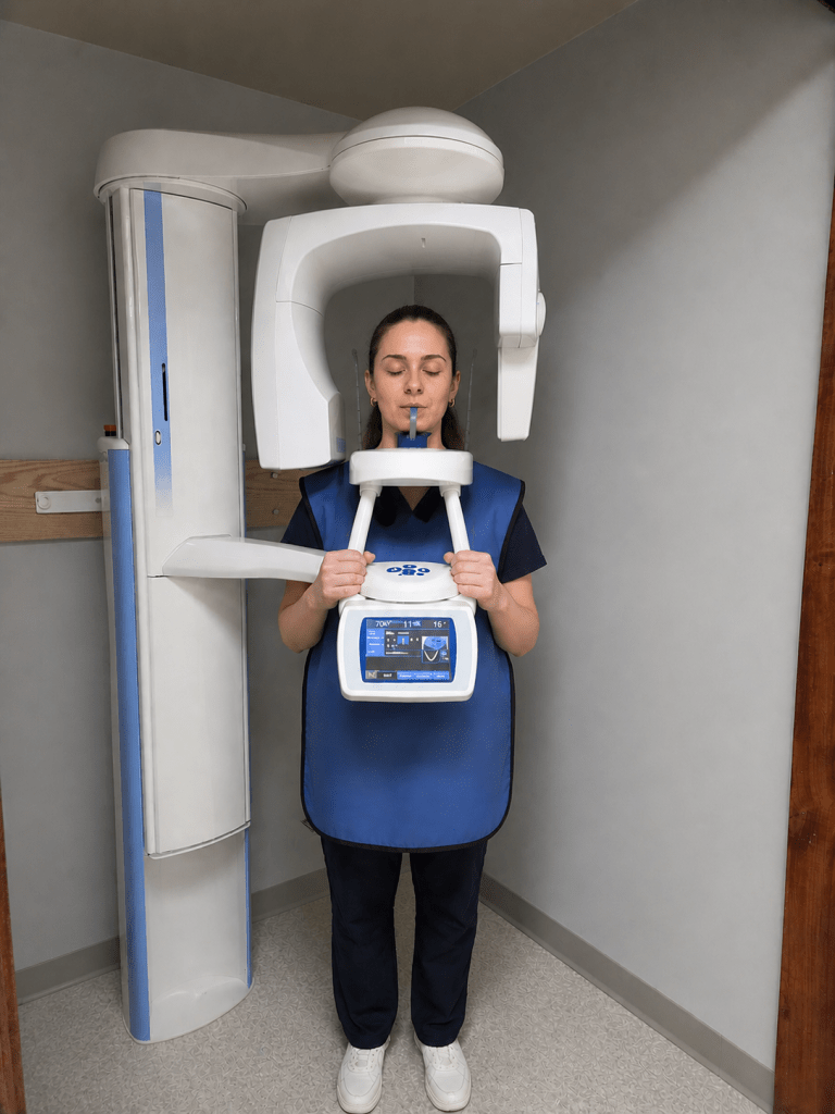 Dental X-ray scanning machine