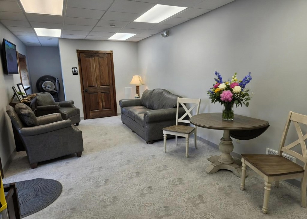 Comfortable dental office waiting room